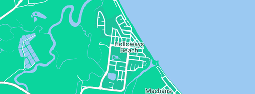 Map showing the location of Dean Ward in Holloways Beach, QLD 4878