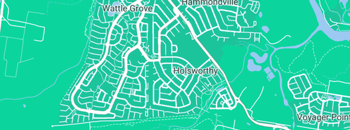 Map showing the location of G-One Flow Plumbing & Excavation in Holsworthy, NSW 2173