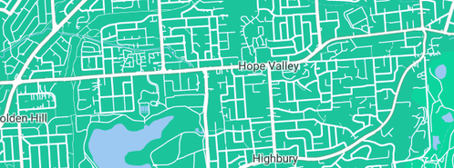 Map showing the location of AKB Plumbing & Roofing Pty Ltd in Hope Valley, SA 5090