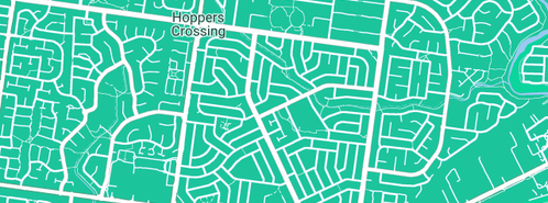 Map showing the location of Plumber Hoppers Crossing in Hoppers Crossing, VIC 3029