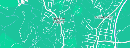 Map showing the location of Azuline Pty Ltd in Hornsby Heights, NSW 2077