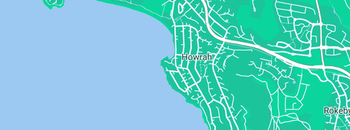 Map showing the location of J & W Plumbing Services Pty Ltd in Howrah, TAS 7018