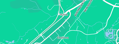 Map showing the location of Rheem Australia Pty Ltd in Hume, ACT 2620