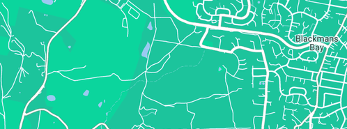 Map showing the location of Petrusma Plumbing & Gas in Huntingfield, TAS 7055