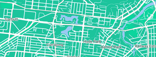 Map showing the location of Plumbwell in Hyde Park Castletown, QLD 4812