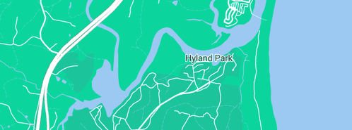 Map showing the location of Hibiscus Gas & Plumbing in Hyland Park, NSW 2448