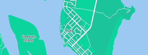 Map showing the location of Shaw Plumbing North Coast in Iluka, NSW 2466