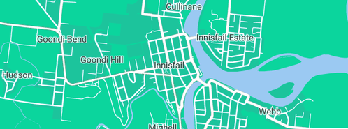 Map showing the location of EH Westbury & Co. in Innisfail, QLD 4860