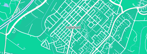 Map showing the location of Gaswise Plumbing Solutions Pty Ltd in Ingleburn, NSW 2565