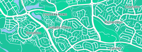 Map showing the location of 1800 Tap Fix in Isabella Plains, ACT 2905