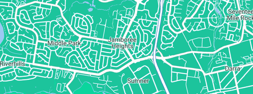 Map showing the location of Nick Walker Plumbing & Drainage in Jamboree Heights, QLD 4074