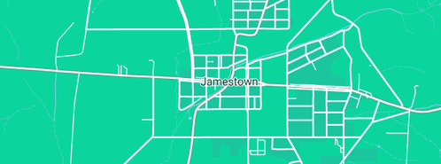 Map showing the location of Wayne McLean Plumbing Services in Jamestown, SA 5491