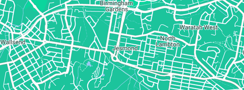 Map showing the location of Plumber Jesmond in Jesmond, NSW 2299