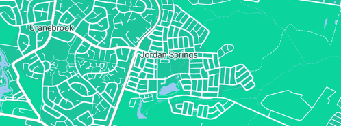 Map showing the location of Jordan Springs Plumbing And Excavation in Jordan Springs, NSW 2747