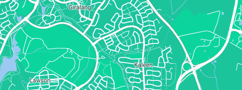 Map showing the location of Calear G A in Kaleen, ACT 2617