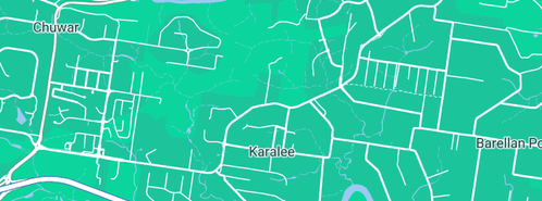 Map showing the location of Fraden Plumbing in Karalee, QLD 4306