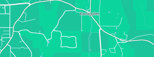 Map showing the location of JPJ Constructions in Karragullen, WA 6111