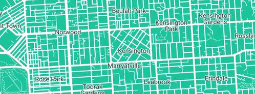 Map showing the location of Ideal Plumbing Solutions in Kensington, SA 5068