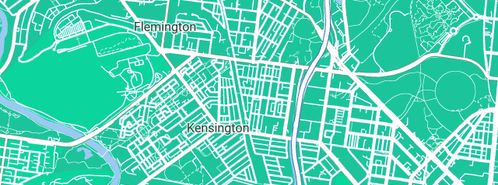 Map showing the location of MPE Services in Kensington, VIC 3031