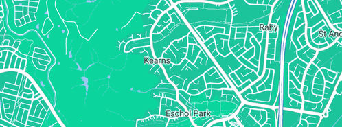 Map showing the location of Brendan Bleeker Plumbing Service Pty Ltd in Kearns, NSW 2558