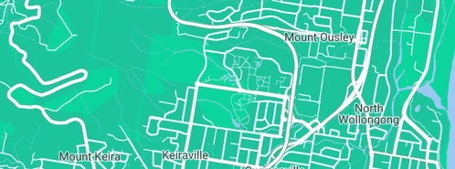 Map showing the location of Cleary Contracting in Keiraville, NSW 2500