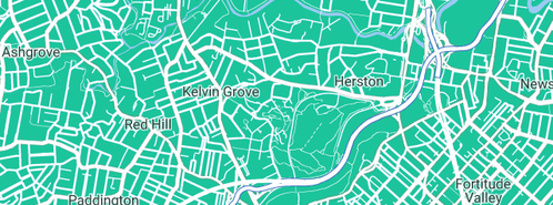 Map showing the location of Scammells' Plumbing in Kelvin Grove, QLD 4059