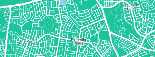 Map showing the location of Greenaway Plumbing in Kellyville Ridge, NSW 2155