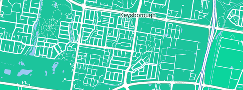 Map showing the location of Emergency Plumbing Melbourne in Keysborough, VIC 3173