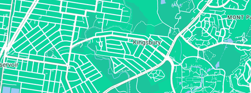 Map showing the location of Midnight Plumbing Pty Ltd in Kingsbury, VIC 3083