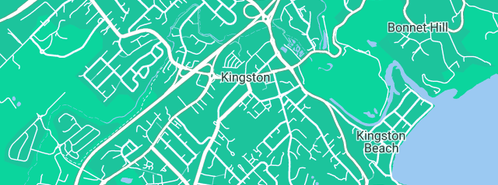 Map showing the location of Plumbing Kingston in Kingston, TAS 7050