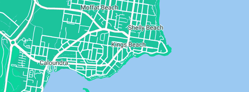 Map showing the location of Len Fox Plumbing in Kings Beach, QLD 4551