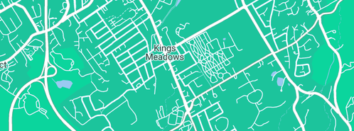 Map showing the location of Rod Fulton Plumbing Pty Ltd in Kings Meadows, TAS 7249