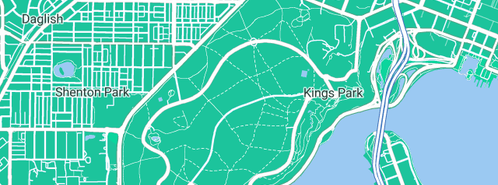 Map showing the location of Hilton Plumbing Pty Ltd in Kings Park, WA 6005