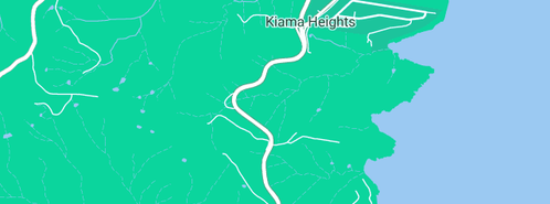 Map showing the location of Draintec Plumbing in Kiama Heights, NSW 2533