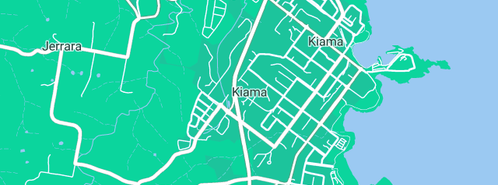 Map showing the location of King Brett Plumbing in Kiama, NSW 2533