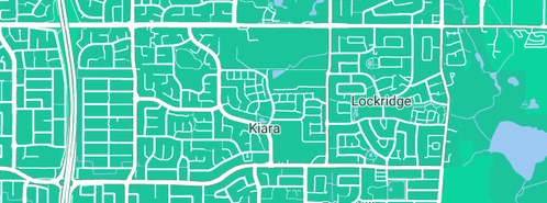 Map showing the location of Lee G K in Kiara, WA 6054