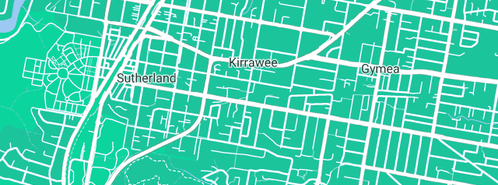 Map showing the location of First Class Plumbing in Kirrawee, NSW 2232