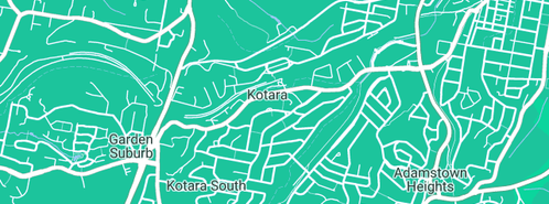 Map showing the location of Dagwell Plumbing Pty Ltd in Kotara East, NSW 2305