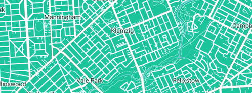 Map showing the location of Maesbury Plumbers Pty Ltd in Klemzig, SA 5087