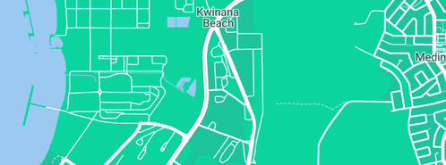 Map showing the location of Wesfarmers LPG Pty Ltd in Kwinana Beach, WA 6167