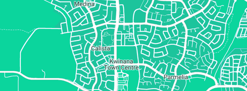 Map showing the location of YOUR PERSONAL PLUMBER PTY LTD in Kwinana Town Centre, WA 6167