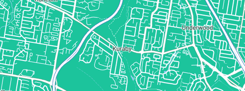 Map showing the location of VDL Plumbing Pty Ltd in Kuraby, QLD 4112