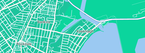 Map showing the location of Emergency Home Services in Kyeemagh, NSW 2216