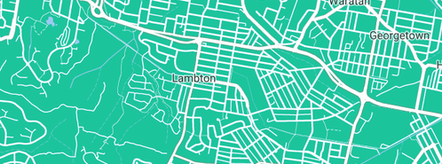 Map showing the location of Plumber Lambton in Lambton, NSW 2299