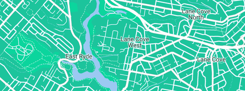 Map showing the location of R B Plumbing Services Pty Ltd in Lane Cove West, NSW 2066