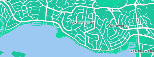 Map showing the location of Spink Plumbing in Lake Heights, NSW 2502