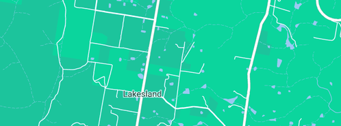 Map showing the location of KJC Plumbing & Drainage in Lakesland, NSW 2572