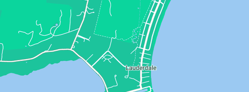 Map showing the location of City Plumbing Pty Ltd in Lauderdale, TAS 7021