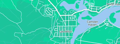 Map showing the location of Port Plumbing in Laurieton, NSW 2443