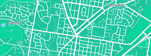 Map showing the location of Border Gas Services in Lavington, NSW 2641